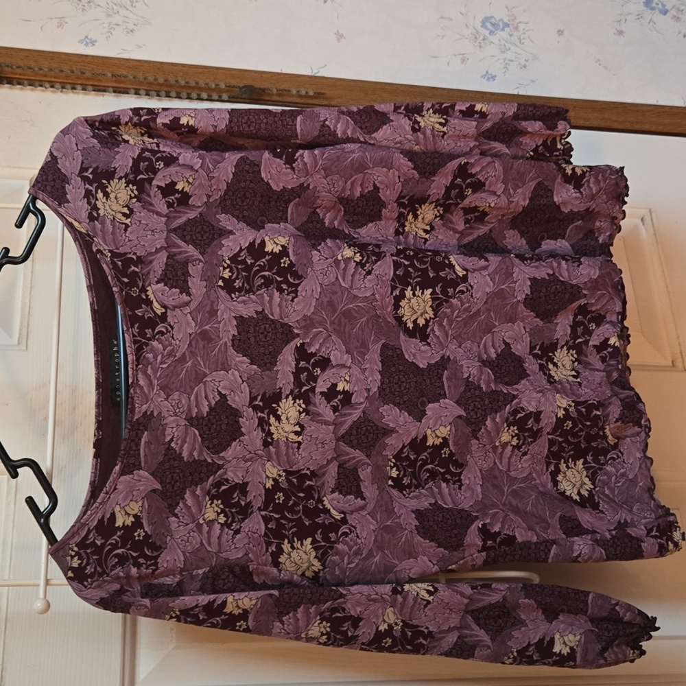 Apostrophe Deep Purple Nylon Top